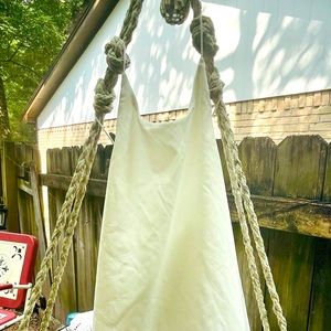 White Breezy Backless Camisole